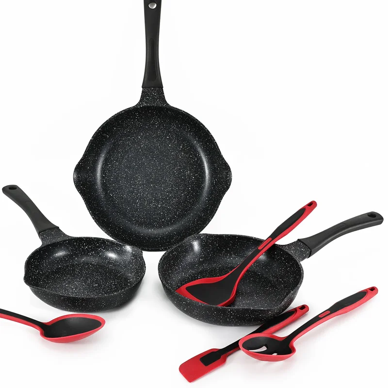 Wholesale Kitchen Cooking Cookware Set Non Stick Egg Frying Pan