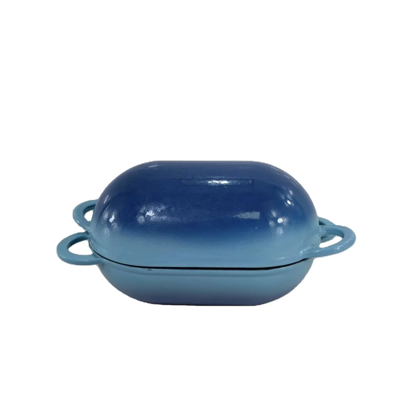 cast iron enamel bread loaf pans