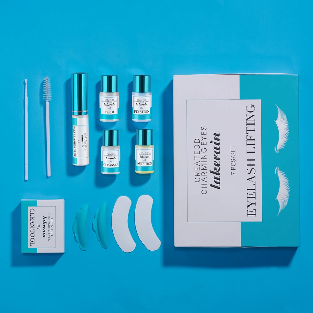 Lakerain Perm Eyelash Set Cold Perm Eyelash Protein Simple Perm 10 Piece Set