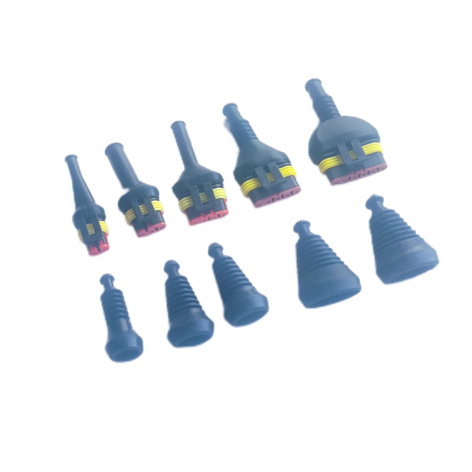 Wholesale 2/3/4/5/6 Way Rubber Boot for Automotive Tyco AMP Superseal 1.5mm Waterproof Wire Connectors
