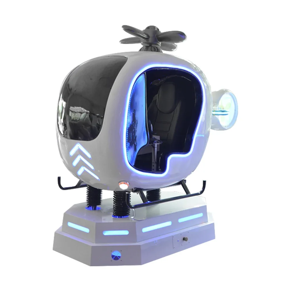 Virtual Reality Games Coin Operated Self-service 9D VR Plane Flight Simulator Helicopter