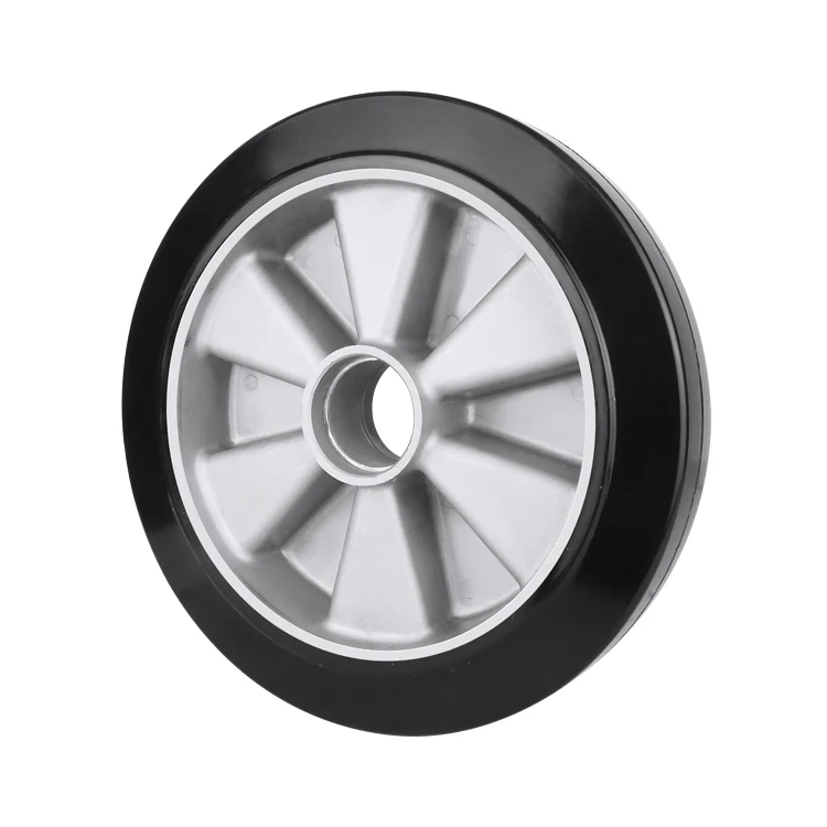 Standard solid rubber wheels with an affordable price and a huge range of variants offer good rolling comfort and quiet running
