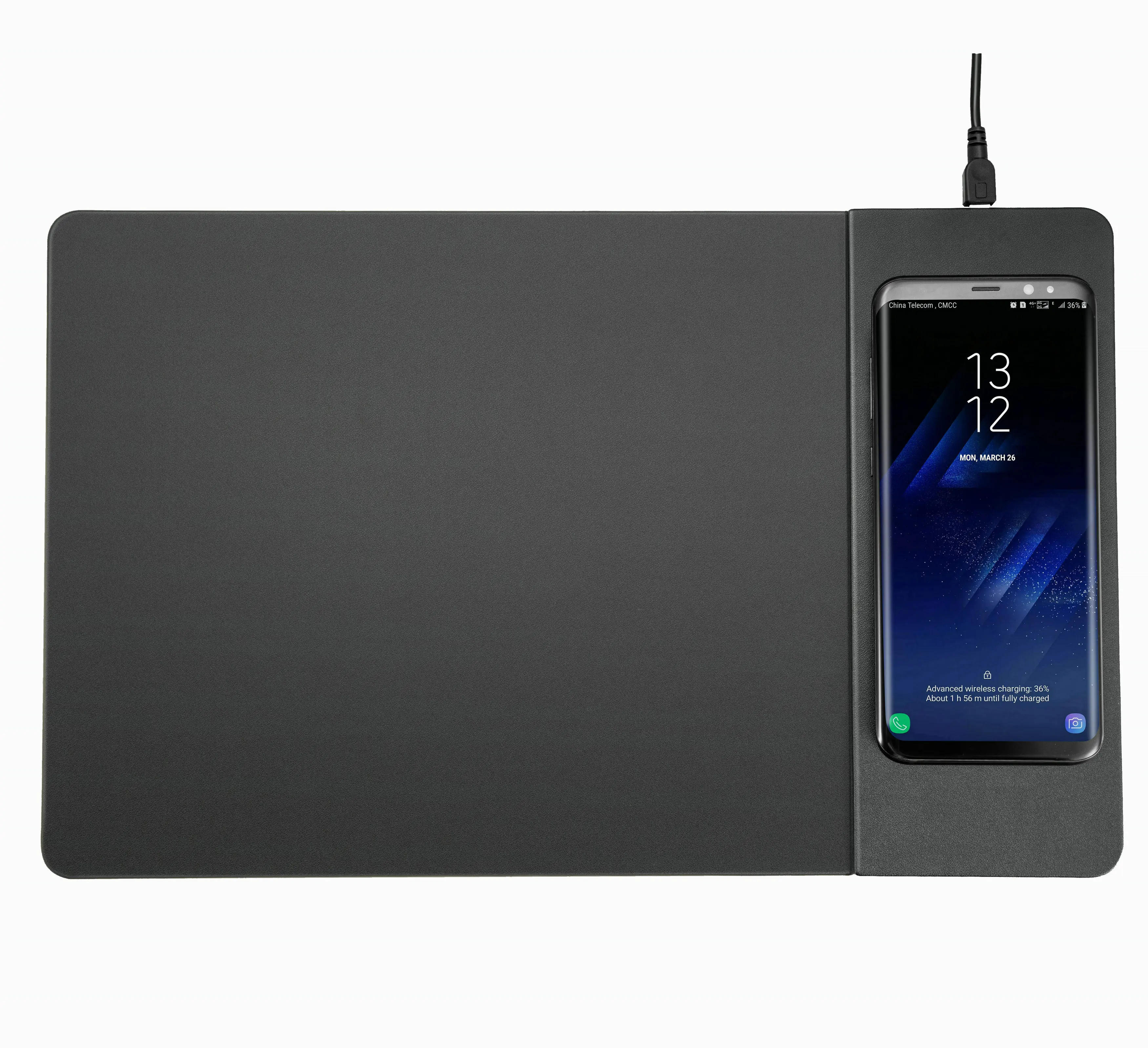 Лидер продаж на amazon, мобильное Быстрое беспроводное зарядное устройство 4 в 1, высококачественный полиуретановый коврик для мыши 15 Вт, быстрая зарядка