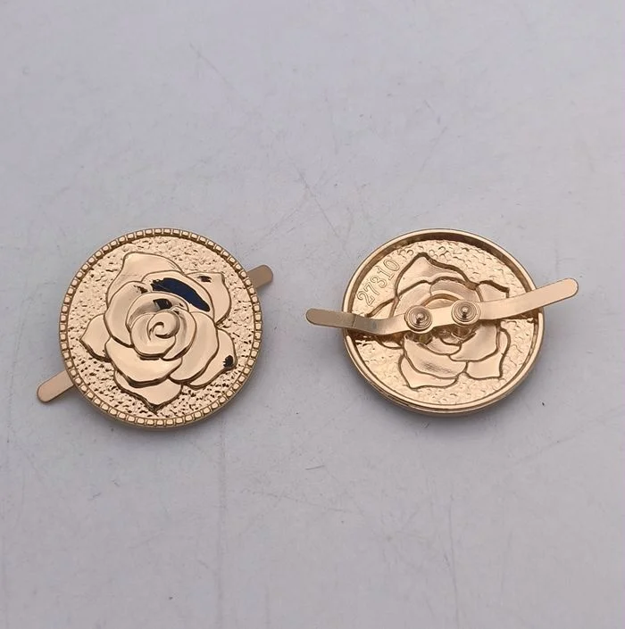 Ring  coin buckles rose design   accessary for shoe buckle