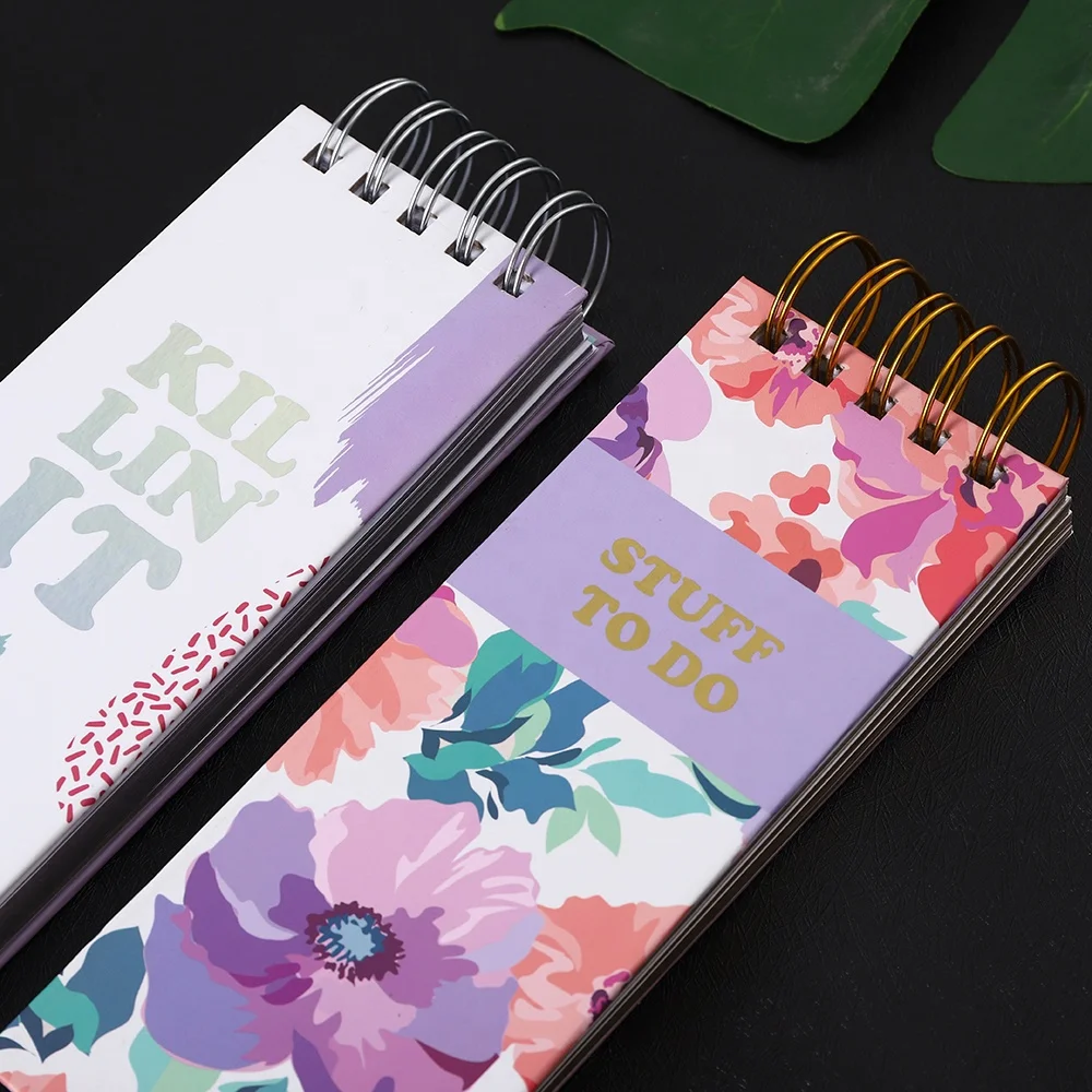 2025 Custom New A5 Watercolor Paper Dotted Lined Notebook Cute Spiral Business Office School Writing Gift Classmates Promotions