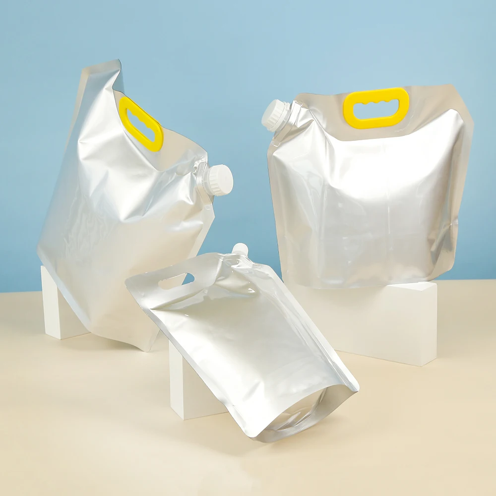 1L 2.5L 5L 10L eco friendly food grade reusable aluminum foil stand up pouch retort aluminum water pouch with spout