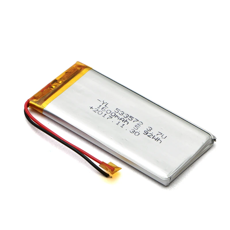 Rechargeable li ion polymer battery 3.7v 1600mah lithium polymer battery cell