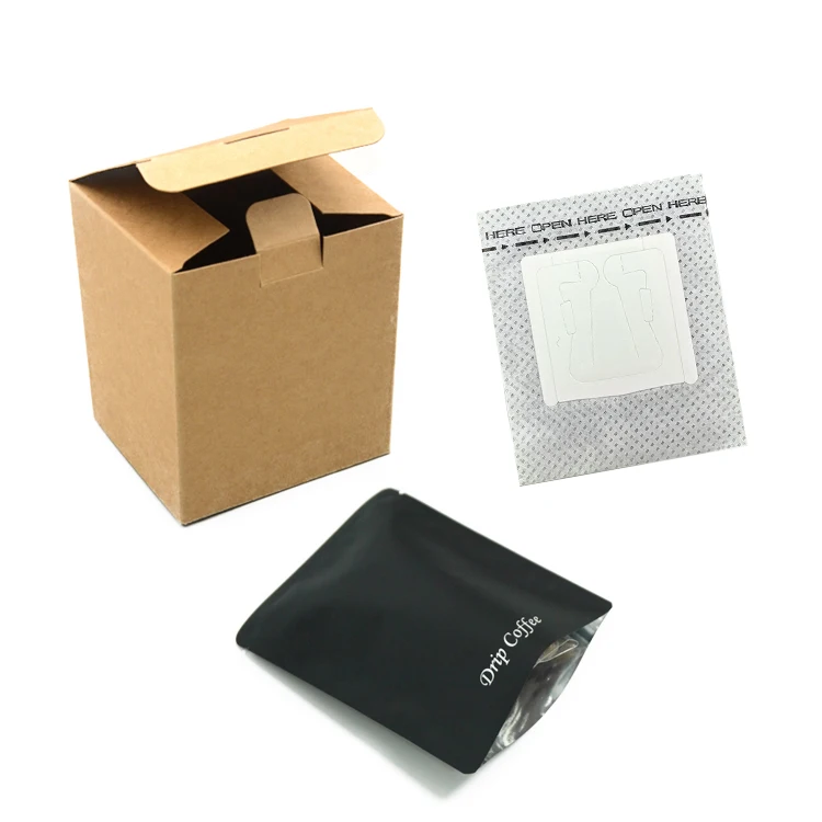 Private Label Hanging Ear Coffee Filter With Outer Bag And Box