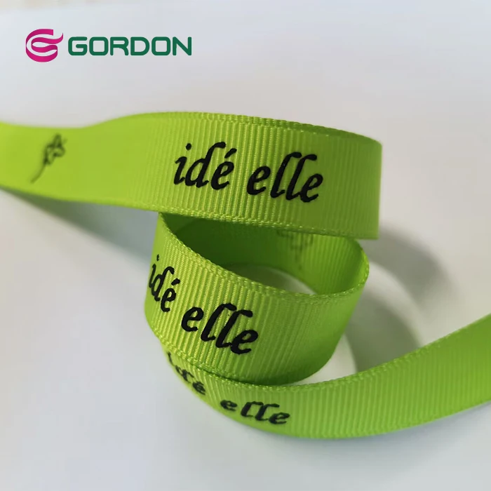 Высококачественная печатная лента Gordon с логотипом 3D выпуклые ленты корсажная