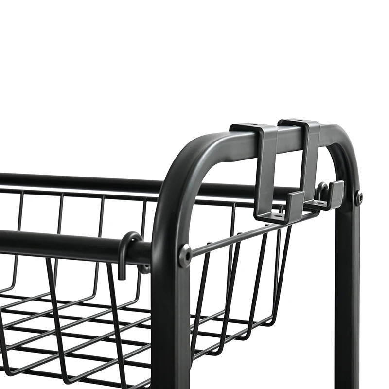 Customized Garage Sports Equipment Organizer Rack Ball Storage Ball Sports Storage Cart with Baskets and Hooks