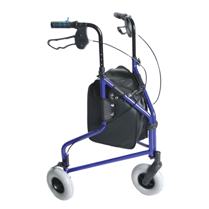 Triangle Shaped Tube Rollator 3 Wheel Walkers Rollators for Disabled