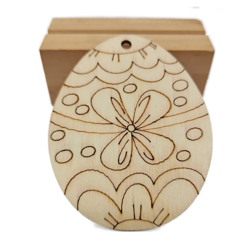 Wholesale New Crafts Easter Decoration Wooden Bunny and egg Crafts Ornaments Pendants