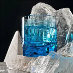 Customize tumbler whisky shot glass crystal craft cup crystal wine cup for home decoration