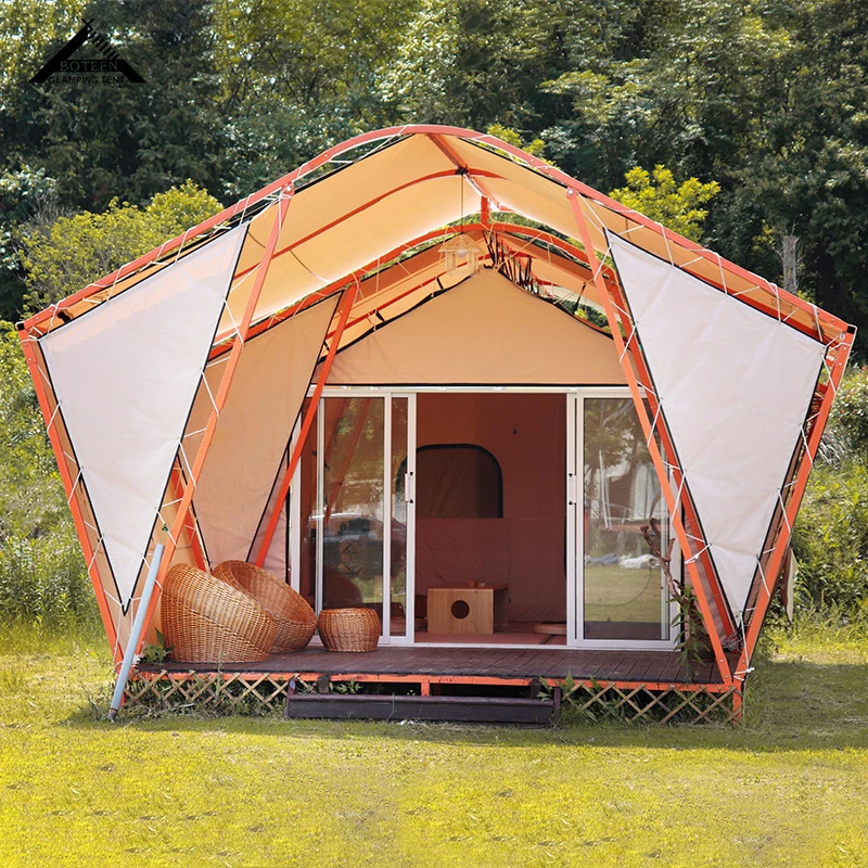 T093 Modern hotel outdoor heavy duty luxury glamping tents for resorts