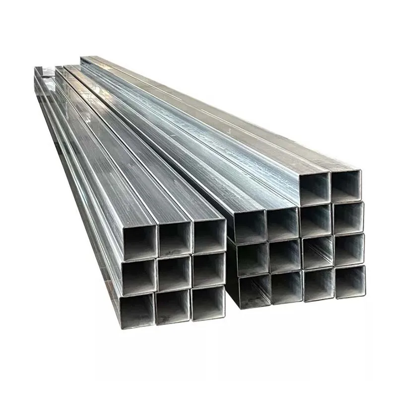 good price 50*50*3 length 6 meters square rectangular galvanized iron pipe from jinnuo company in China