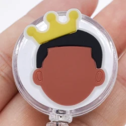 Mix Styles Black Magical Lady Girl Women Nursing Nurse Doctor Felt Retractable Badge Holder Reel Accessories