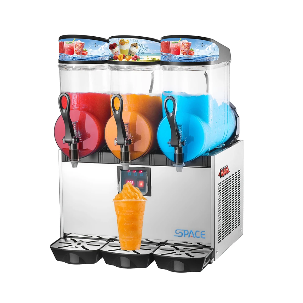 3 Tanks margarita machine commercial slush cheap price granita ice frappe slush machine