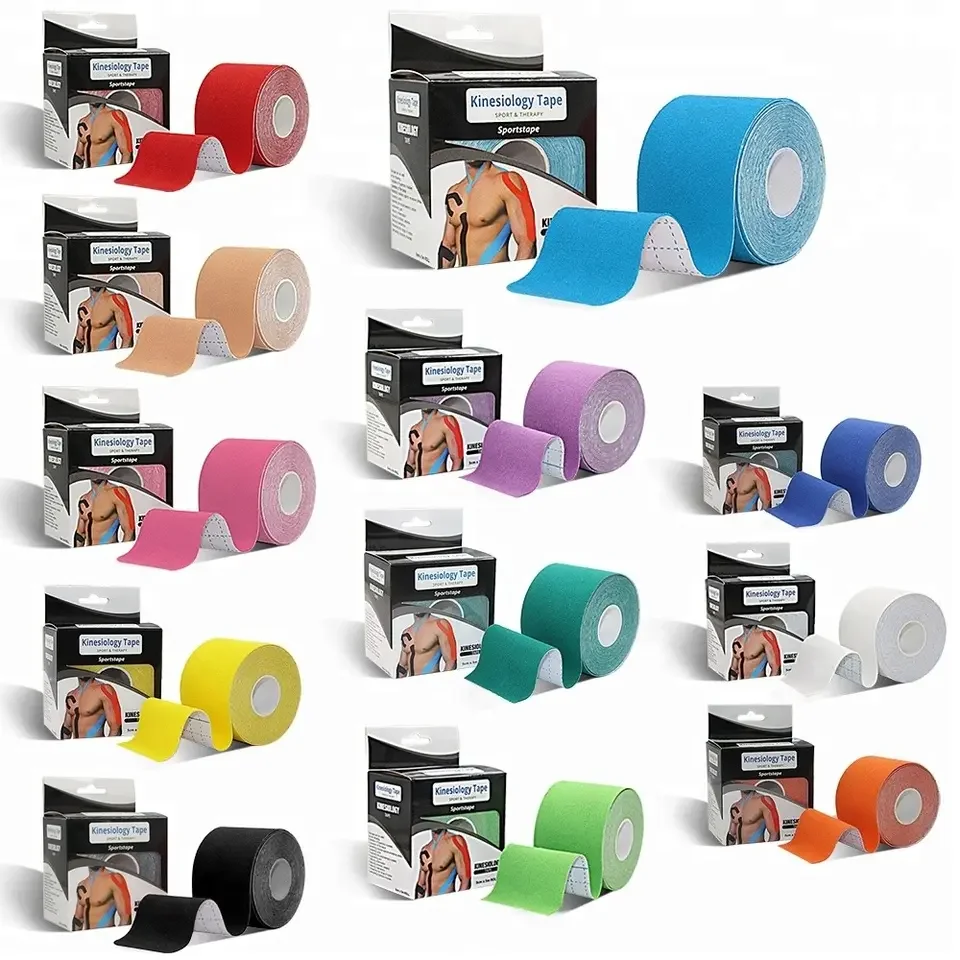 Bulk Wholesale Cheap Price CE ISO certificates Approved K Sports Muscle Kinesiology Tape With Strongest Glue