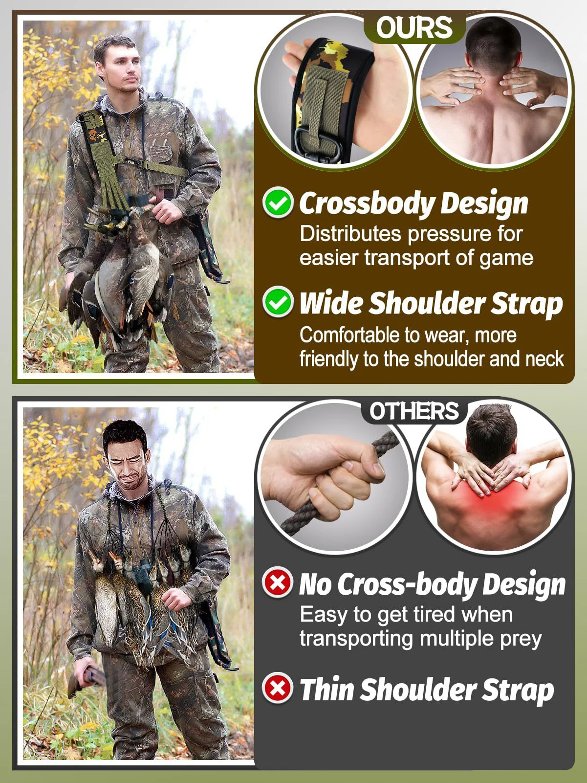 Hot Duck Hunting Gear Hunting Straps Hunting Birds and Pigeons Carrying Straps
