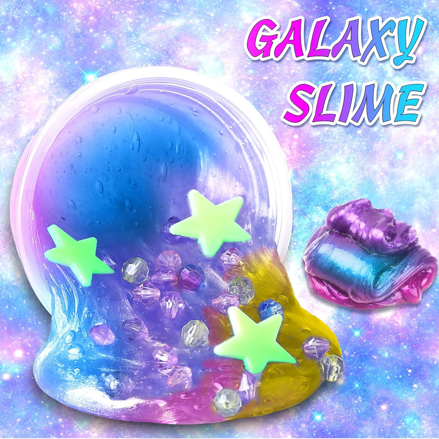 Hot Sales Slime Kit with Glow in The Dark Stars and Slime Powder to Make Glitter Slime Kids for Kids