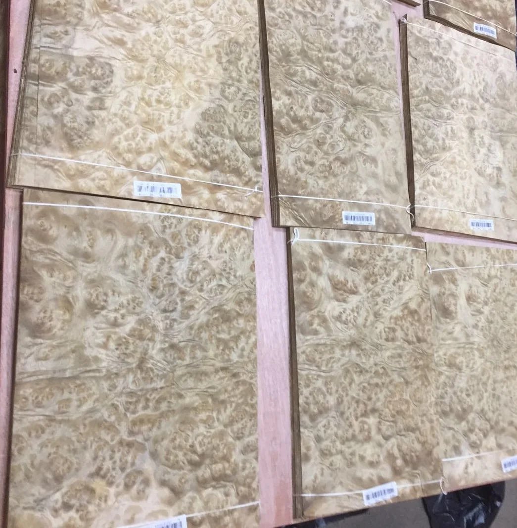 Golden Camphor Burl Veneer for Furniture