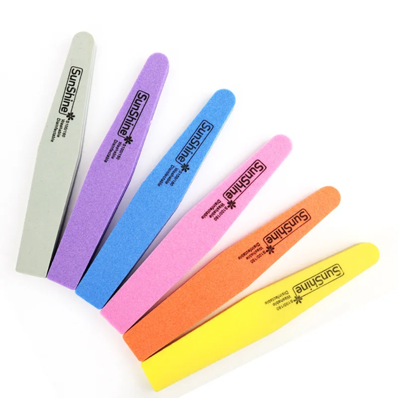 Amazon Hot New Professional Rhombus Nail file 100/180 Sandpaper Sanding files Polishing files nails grinding equipment manicure
