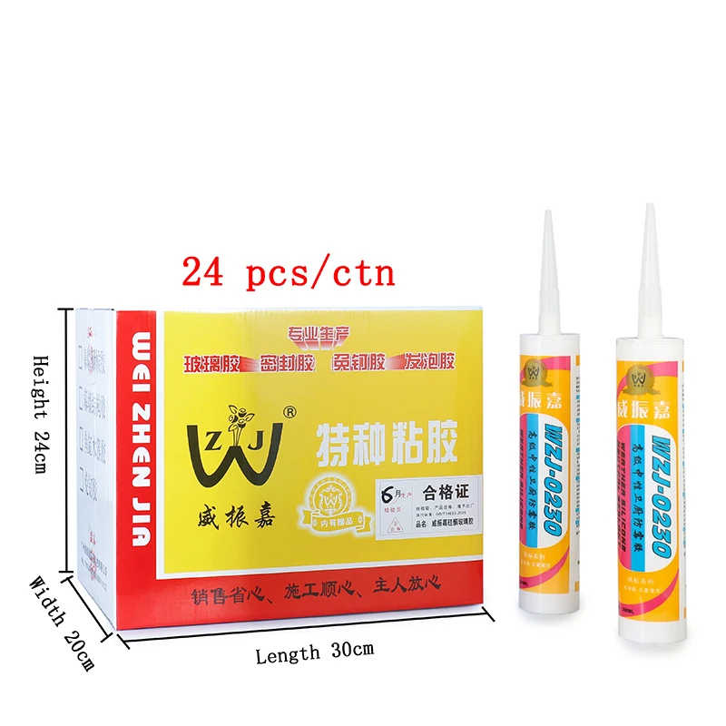 Wholesale waterproof clear auto glass neutral structural silicone sealant adhesives production