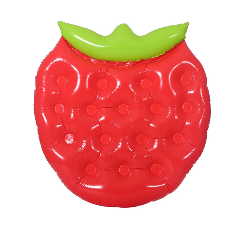 Hot Sale Outdoor Water Toy Inflatable Strawberry Fruit Swimming Rings For Adults Kids