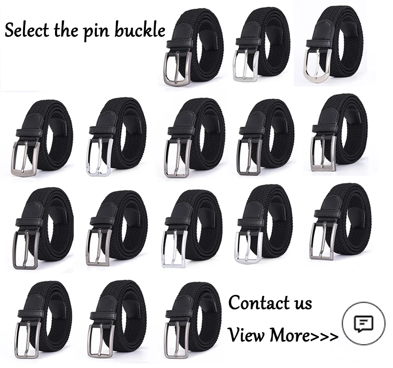 Custom Women Adjustable Canvas Waist Polyester Mens Baseball Golf Knitted Stretch Belts Woven Elastic Braided Belt