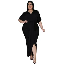 Wholesale Summer Elegant Ladies Sexy Casual Macys Maxi Dresses Plus Size Women Clothing