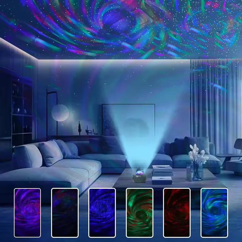 Howlighting Remote Control Mini Nebula Star LED Music Sky Starry Night Lights APP Control Ocean Lamp Party Laser Projector Light
