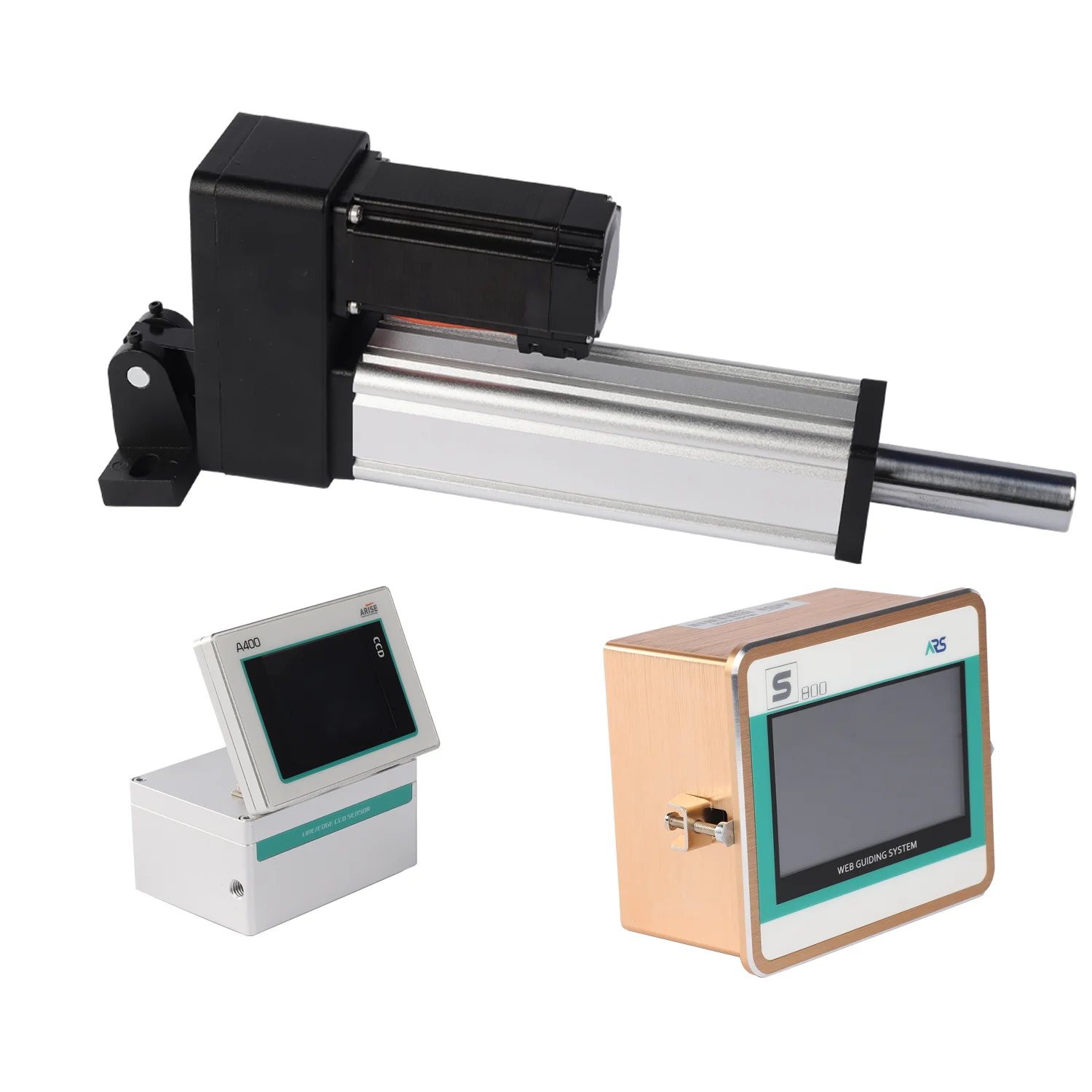 Servo photoelectric web control system CCD camera sensor automatic tension actuator all in one web guide system accessories