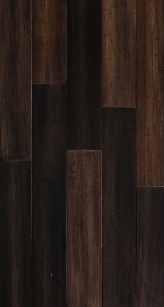 Big Brown hand scraped distressed HDF Engineered hot sales high quality low VOC eco-friendly bamboo hardwood flooring