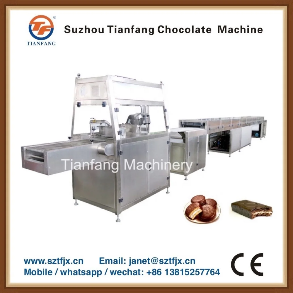 
TTYJ800 chocolate enrobing machine for enrobing snacks 