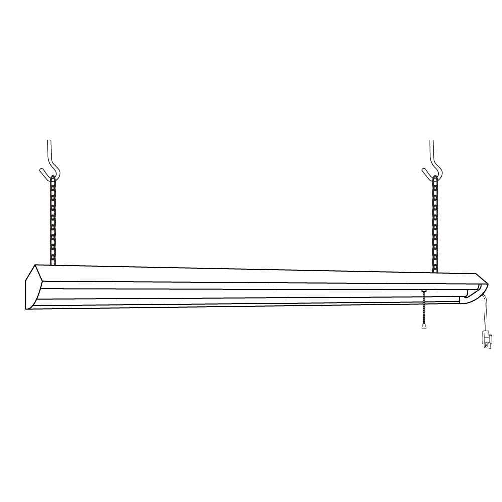 
linkable LED shoplight fixture 4FT 