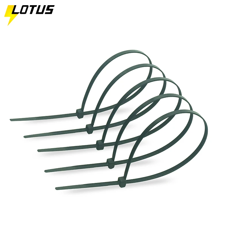 Lotus High-Quality UV Resistant Cable Ties Black Factory Wholesale Cable Ties Nylon 66