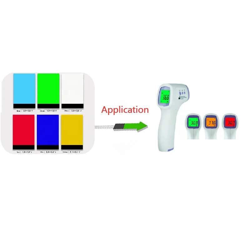 Custom Made Amber Orange Color RGB Board Module PFC Connector LCD Panel LED Backlight Kit for LCD display