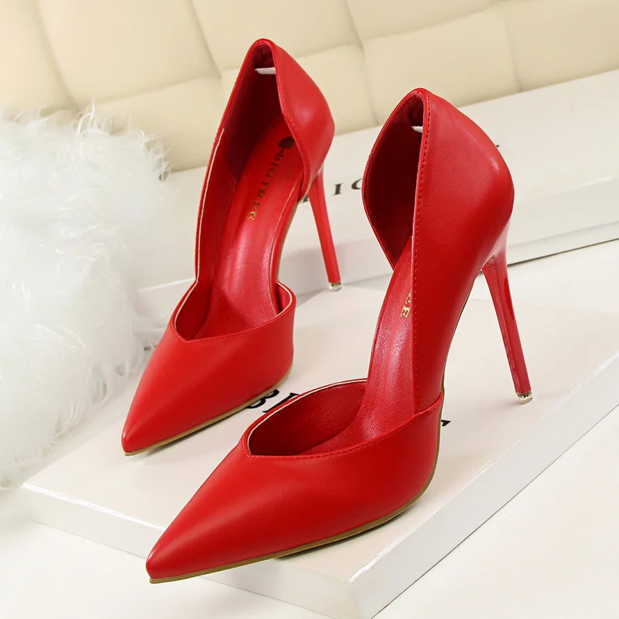 Wholesale Low Heel Ladies Pumps New Designer High Heeled Pointed Toe Ladies Pumps Sexy Elegant Women Heels