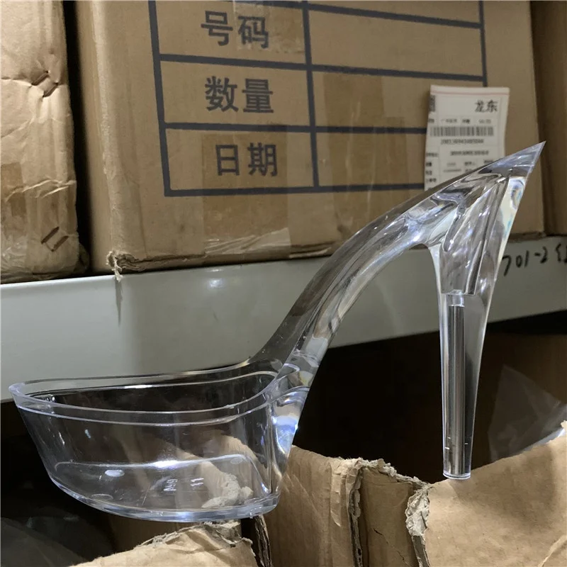 6 inch- 15cm super high heel sole  PC material   Transparent and clear sole