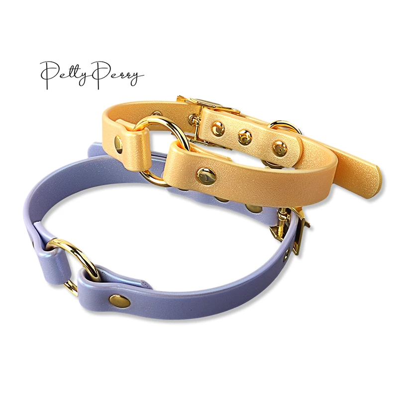 Manufacturer Waterproof Flash Design Dog Lead Luxury Pvc Pet Leash Set Dog Neck Collar With Metal Buckle