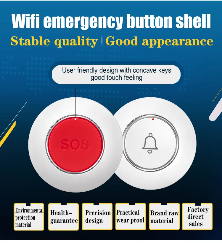 Healthcare Elderly Care Wireless SOS Alarm Emergency Button
