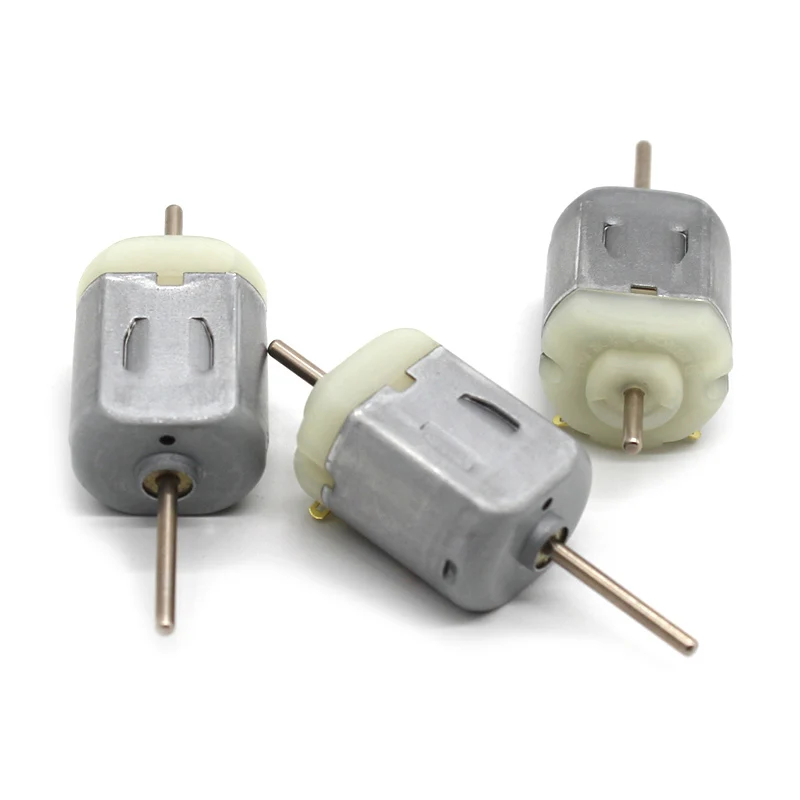 10pcs 130 Long Shaft Carbon Brush Motor 1.5-12V Micro DC Motor 2mm shaft Generator Solar Toy Accessories