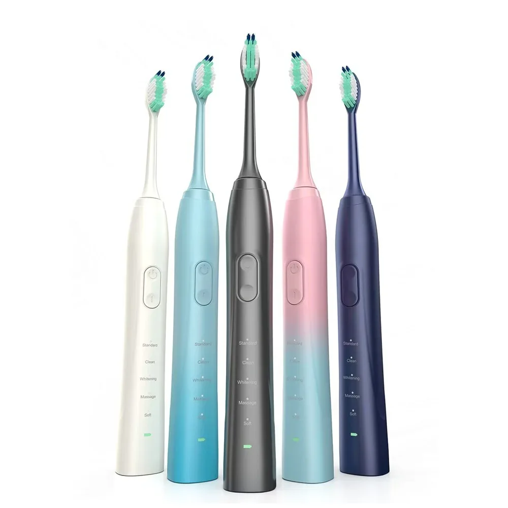 Wholesale Smart Wave Electric Toothbrush Oscillation & Vibration for Adults IPX8 Waterproof Powered Sonic Electric Toothbrush