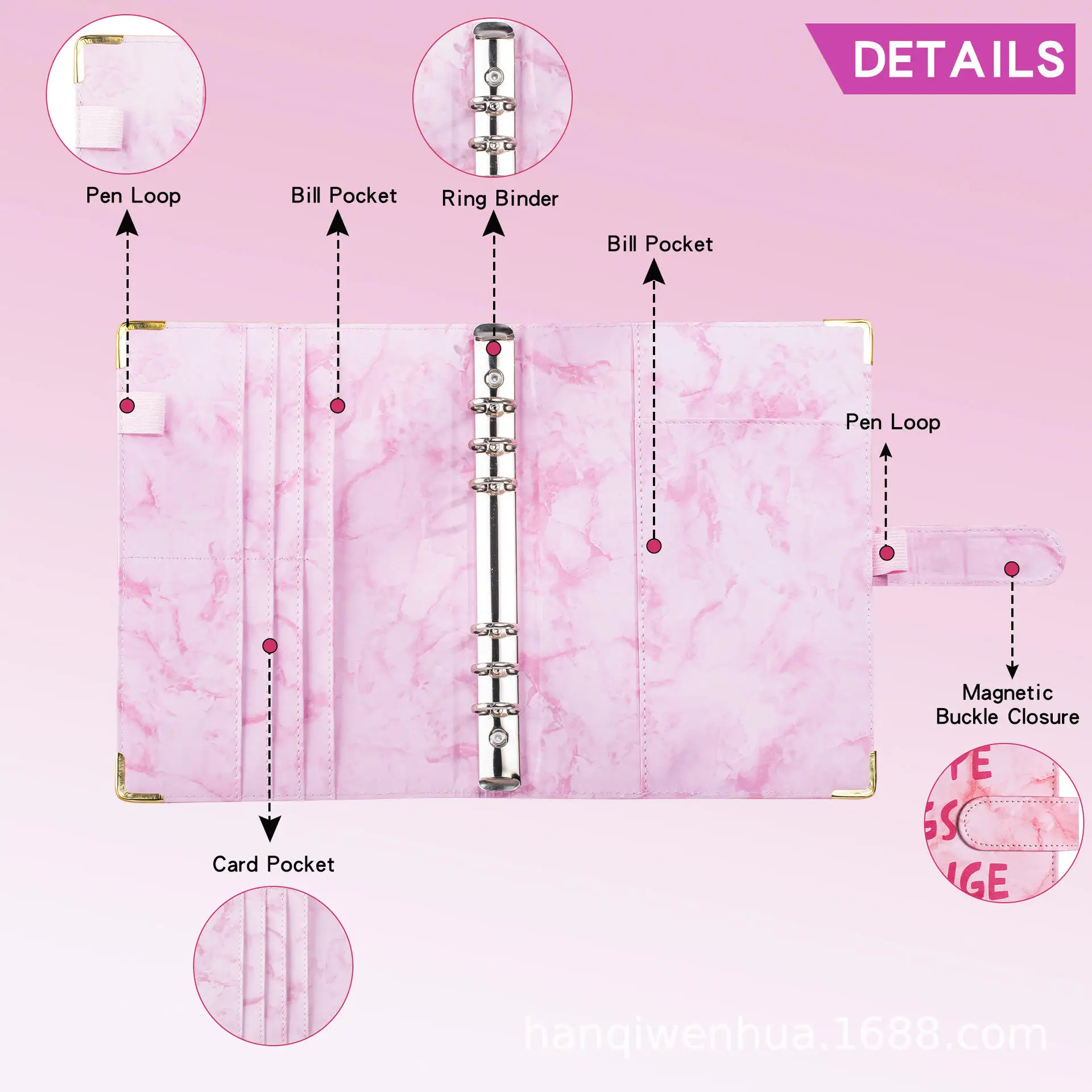 Sales promotion couples pink 100 day envelopes money cash saving challenge slips A5 budget bind notebooks pads