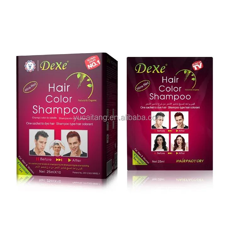 Dexe 3D Bubble Hair Color Sachet Black Cream Specially Bag for Packaging Ammonia Free PPD Free best quality low price