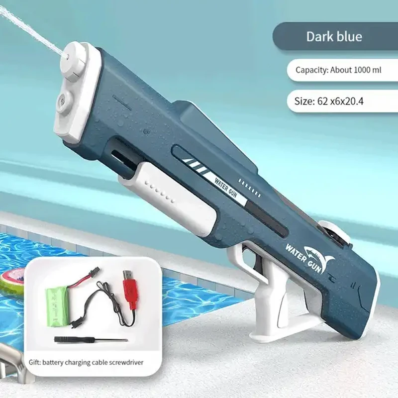 Hand-self Integrated Dual-use High Capacity Battery Powered Electric Water Gun For adults Kids Outdoor Summer Toys