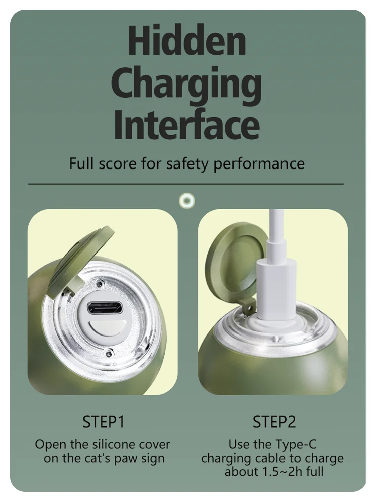 Pet USB Rechargeable Electric Automatic Rolling Ball  Rotating Ball For Cats  Pet Interactive Movement Toys