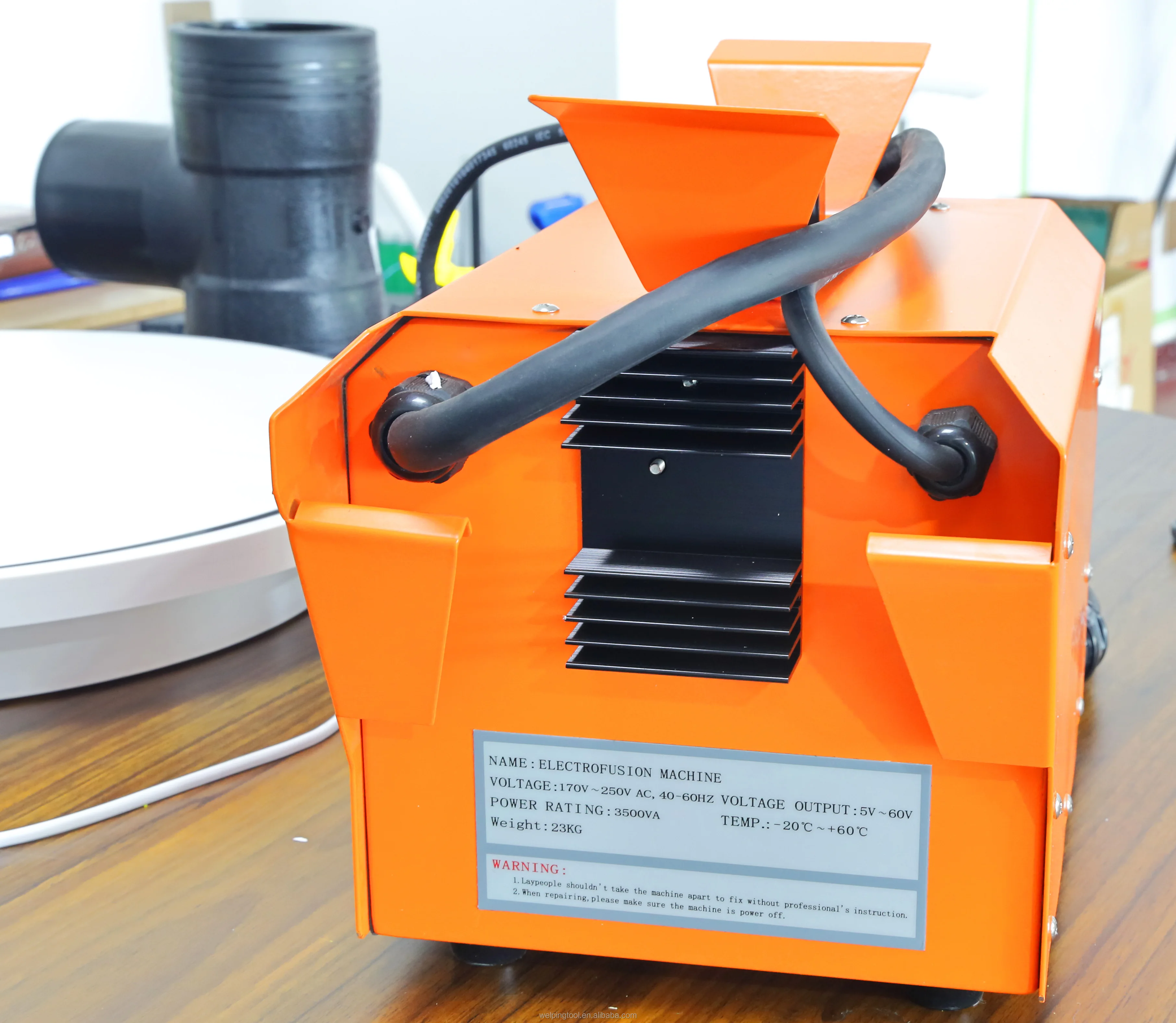 Electrofusion welding machine for PE pipes 20-200mm