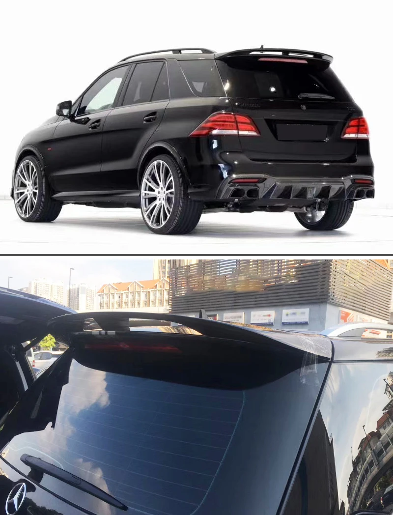 УГЛЕРОДНЫЙ Задний спойлер на крышу для Mercedes-Benz GLE-Class W166 GLE350 GLE43 AMG