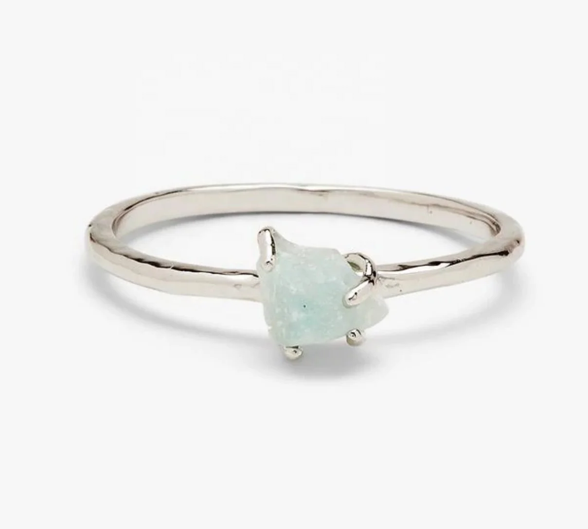 Custom adjustable rhinestone lady jewelry fashion raw gemstone quartz rings